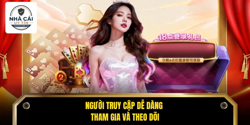 Trang chủ 29 Người truy cập dễ dàng tham gia và theo dõi